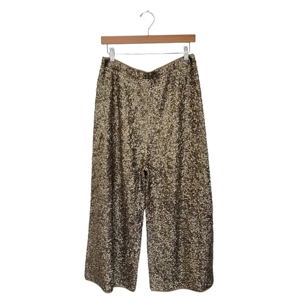 RARE J. Crew Collection | E5538 Sequin Sweater Merino Wool Blend Pants 8‎